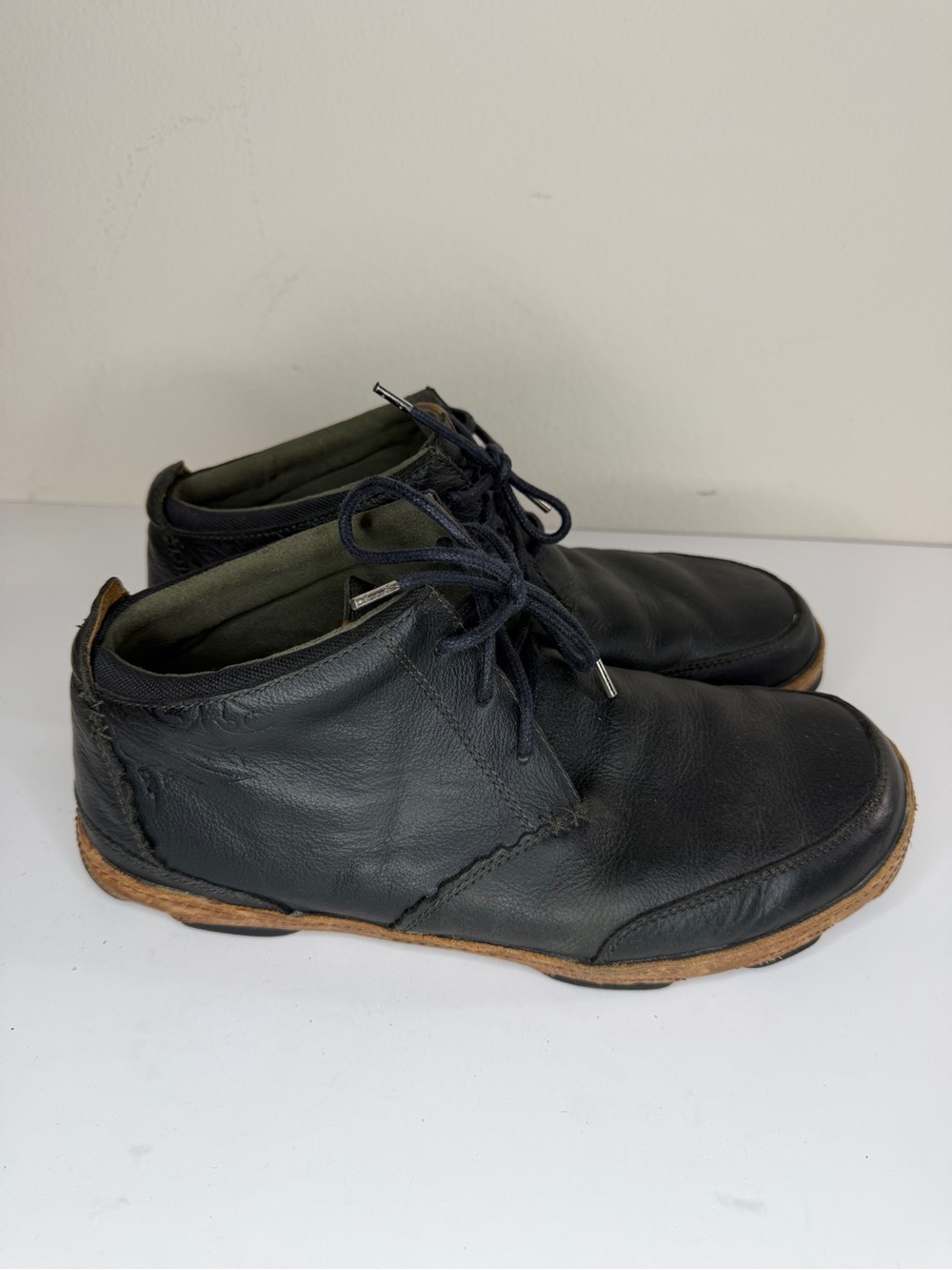 Olukai Hamakua  Leather Chukka Ankle Lace Up Boots Men Size 44 US 11 Comfort
